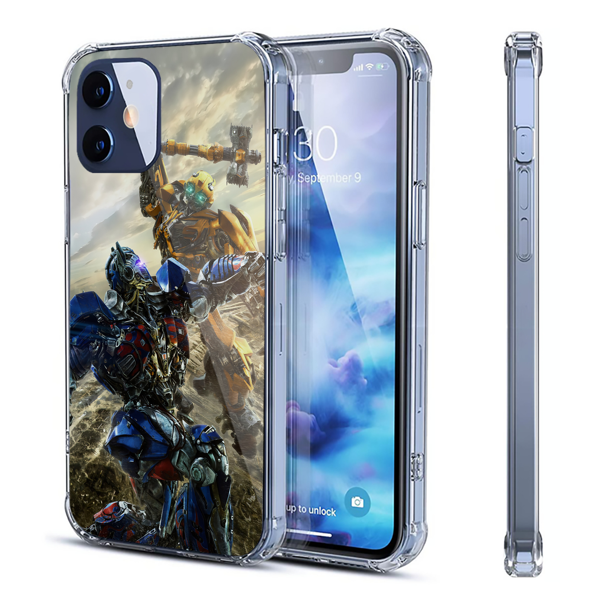 （画像用） Transformers トランスフォーマー 【iPhone 12シリーズ対応】透明スマホケース（クリアソフトケース）